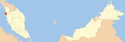 Localização de Penão na Malásia