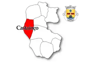 Localização no município de Penedono