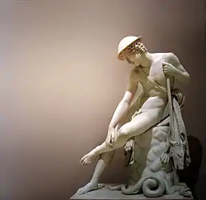 Louis Petitot: Jovem caçador picado por uma serpente, 1819. Louvre