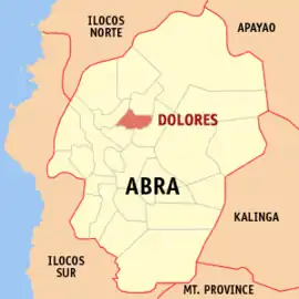 Dolores na Abra  Coordenadas : 17°39'N, 120°43'E