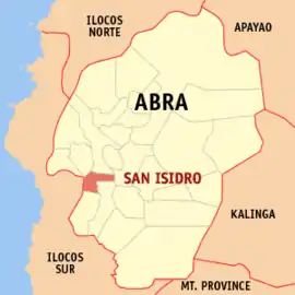 San Isidro na Abra  Coordenadas : 17°28'N, 120°36'E