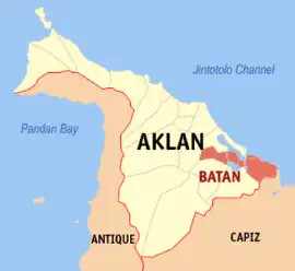 Batan na Aklan  Coordenadas : 11°35'7"N, 122°29'53"E