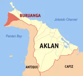 Buruanga na Aklan  Coordenadas : 11°50'37.51"N, 121°53'19.66"E