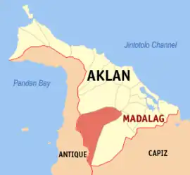Madalag na Aklan  Coordenadas : 11°31'37"N, 122°18'23"E