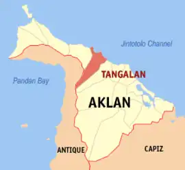 Tangalan na Aklan Coordenadas : 11°46'39"N, 122°15'37"E
