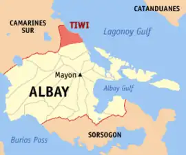 Tiwi na Albay Coordenadas : 13°27'30.60"N, 123°40'49.80"E