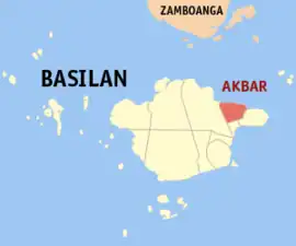 Akbar na Basilan Coordenadas : 6°39'54.40"N, 122°11'42.58"E
