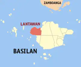Lantawan na Basilan  Coordenadas : 6°39'N, 121°52'E