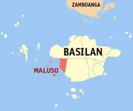 Maluso na Basilan  Coordenadas : 6°33'N, 121°53'E