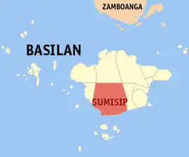 Sumisip na Basilan  Coordenadas : 6°25'N, 121°59'E