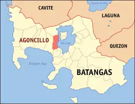 Agoncillo na Batangas  Coordenadas : 13°56'0.09"N, 120°55'42.53"E