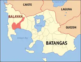 Balayan na Batangas  Coordenadas : 13°56'N, 120°44'E