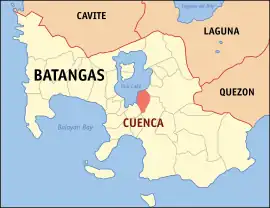 Cuenca na Batangas  Coordenadas : 13°55'N, 121°3'E