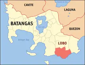 Lobo na Batangas  Coordenadas : 13°39'N, 121°15'E