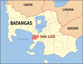 San Luis na Batangas  Coordenadas : 13°50'N, 120°56'E