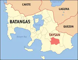 Taysan na Batangas  Coordenadas : 13°47'N, 121°12'E
