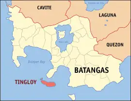 Tingloy na Batangas Coordenadas : 13°39'N, 120°52'E