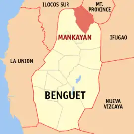 Mankayan na Benguet Coordenadas : 16°51'24"N, 120°47'36"E