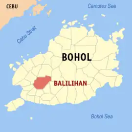 Balilihan na Bohol  Coordenadas : 9°45'N, 123°58'E