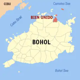 Bien Unido na Bohol  Coordenadas : 10°8'N, 124°23'E
