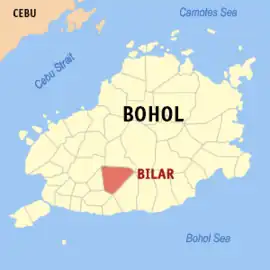 Bilar na Bohol  Coordenadas : 9°42'N, 124°6'E