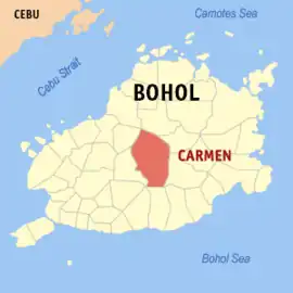Carmen na Bohol  Coordenadas : 9°49'N, 124°12'E