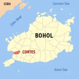 Cortes na Bohol  Coordenadas : 9°43'N, 123°53'E