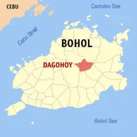 Dagohoy na Bohol  Coordenadas : 9°55'N, 124°17'E