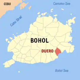 Duero na Bohol  Coordenadas : 9°43'N, 124°24'E