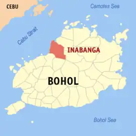 Inabanga na Bohol  Coordenadas : 10°2'N, 124°4'E