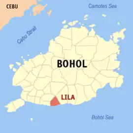 Lila na Bohol  Coordenadas : 9°36'N, 124°6'E