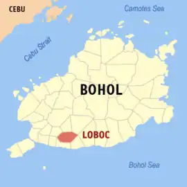 Loboc na Bohol  Coordenadas : 9°38'N, 124°2'E
