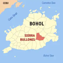 Sierra Bullones na Bohol  Coordenadas : 9°49'N, 124°17'E