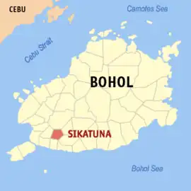 Sikatuna na Bohol  Coordenadas : 9°41'N, 123°58'E