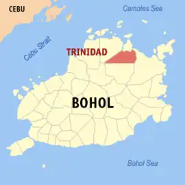 Trinidad na Bohol  Coordenadas : 10°4'46.38"N, 124°20'35.66"E
