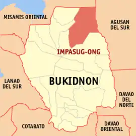 Impasug-ong na Bukidnon  Coordenadas : 8°18'10"N, 125°0'5"E