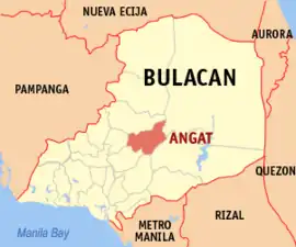 Angat na Bulacan Coordenadas : 14°55'41.33"N, 121°1'45.55"E