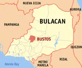 Bustos na Bulacan Coordenadas : 14°57'N, 120°55'E