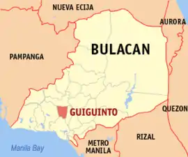Guiguinto na Bulacan Coordenadas : 14°50'N, 120°53'E