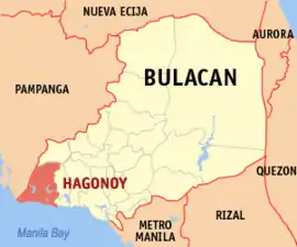 Hagonoy na Bulacan  Coordenadas : 14°50'N, 120°44'E