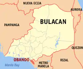 Obando na Bulacan  Coordenadas : 14°42'30"N, 120°56'15"E