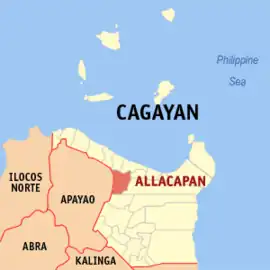 Allacapan na Cagayan  Coordenadas : 18°13'37.08"N, 121°33'20.10"E