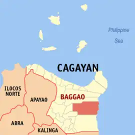 Baggao na Cagayan Coordenadas : 17°56'5"N, 121°46'24"E