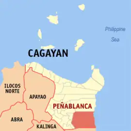 Peñablanca na Cagayan  Coordenadas : 17°37'33"N, 121°47'7"E