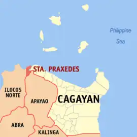Santa Praxedes na Cagayan  Coordenadas : 18°33'58"N, 120°59'24"E