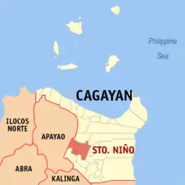 Santo Niño na Cagayan  Coordenadas : 17°53'9.96"N, 121°34'8.76"E