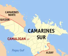 Camaligan na Camarines Sul  Coordenadas : 13°37'15"N, 123°9'56"E