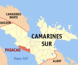 Pasacao na Camarines Sul Coordenadas : 13°30'37"N, 123°2'31"E