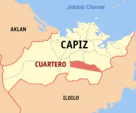 Cuartero na Capiz  Coordenadas : 11°20'34"N, 122°40'17"E