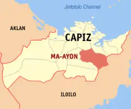 Ma-ayon na Capiz  Coordenadas : 11°23'25"N, 122°46'58"E